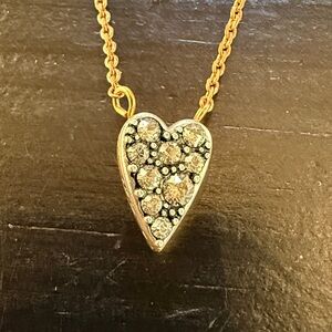 Brighton Gold Heart Pendant Necklace with adjustable lengths